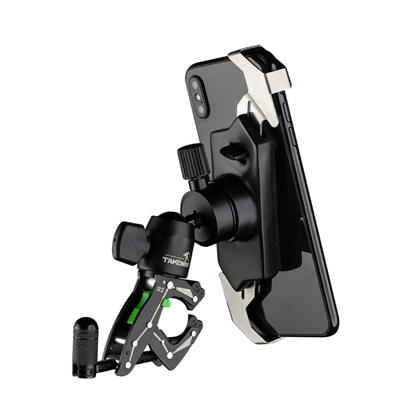 T-PH05 Black Falcon Z Cell Phone Holder - Glacier Silver
